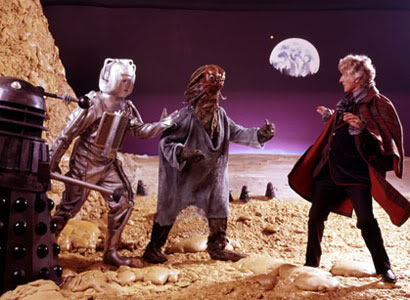 Pertwee with monsters
