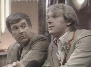 The Brigadier and the Fifth Doctor in Mawdryn Undead