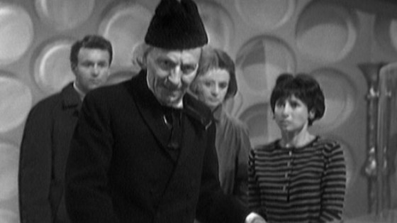 The initial cast from 'An Unearthly Child'