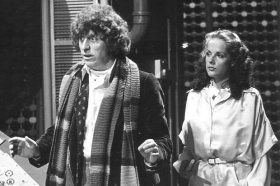 Tom Baker and Mary Tamm recording 1978's The Pirate PLanet