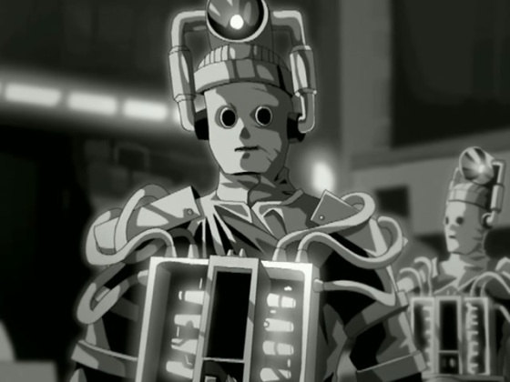 A glimpse of the animated Cybermen from the Tenth Planet DVD